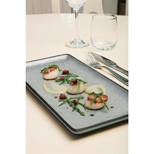 Afbeelding in Gallery-weergave laden, Olympia Mineral rechthoekig bord 23x12cm (6 stuks)