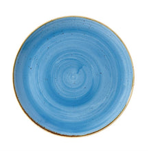 Afbeelding in Gallery-weergave laden, Churchill Stonecast Cornflower Blue rond bord  pak van 6