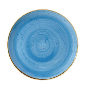 Churchill Stonecast Cornflower Blue rond bord  pak van 6