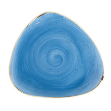 Afbeelding in Gallery-weergave laden, Churchill Stonecast Cornflower Blue driehoekig bord 31.1 cm pak van 6