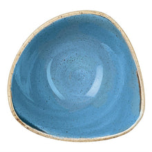 Afbeelding in Gallery-weergave laden, Churchill Stonecast Cornflower Blue driehoekige kom 18.5 cm pak van 12