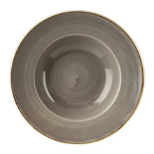 Afbeelding in Gallery-weergave laden, Churchill Stonecast Grey  kom met brede rand Large 27.69 cm pak van 12