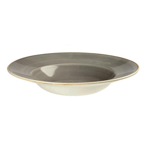 Churchill Stonecast Grey  kom met brede rand Large 27.69 cm pak van 12