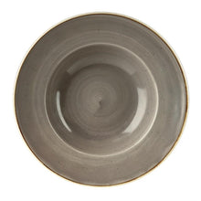 Afbeelding in Gallery-weergave laden, Churchill Stonecast Grey  kom met brede rand Medium 23.88 cm pak van 12