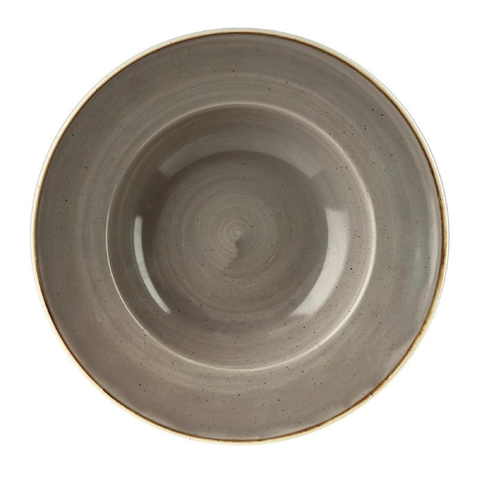 Churchill Stonecast Grey  kom met brede rand Medium 23.88 cm pak van 12