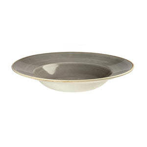 Churchill Stonecast Grey  kom met brede rand Medium 23.88 cm pak van 12