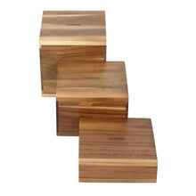 Afbeelding in Gallery-weergave laden, Olympia Frames acaciahouten buffetverhogers (3 stuks)