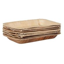 Afbeelding in Gallery-weergave laden, Fiesta Compostable biologisch afbreekbare rechthoekige palmbladborden 26x16cm (100 stuks)