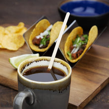 Afbeelding in Gallery-weergave laden, Fiesta Compostable biologisch afbreekbare houten roerstaafjes 19cm (1000 stuks)