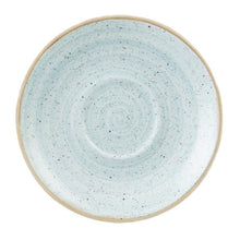 Afbeelding in Gallery-weergave laden, Churchill Stonecast cappuccino schotels blauw 185mm (12 stuks)