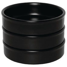 Afbeelding in Gallery-weergave laden, Olympia stapelbaar schaaltje mat zwart 10,2x2cm (6 stuks)