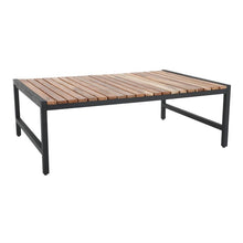Afbeelding in Gallery-weergave laden, Bolero Lage Salontafel Van Staal En Acacia, 1200x800mm