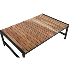 Afbeelding in Gallery-weergave laden, Bolero Lage Salontafel Van Staal En Acacia, 1200x800mm