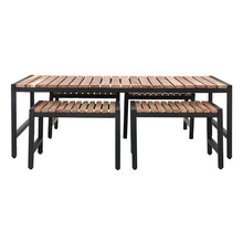 Afbeelding in Gallery-weergave laden, Bolero Lage Salontafel Van Staal En Acacia, 1200x800mm