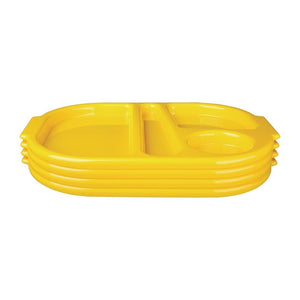 Olympia Kristallon schalen Klein Polycarbonaat Compartiment Geel 322mm
