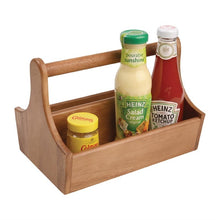 Afbeelding in Gallery-weergave laden, T&amp;G Woodware acaciahouten tafelcaddy met handvat
