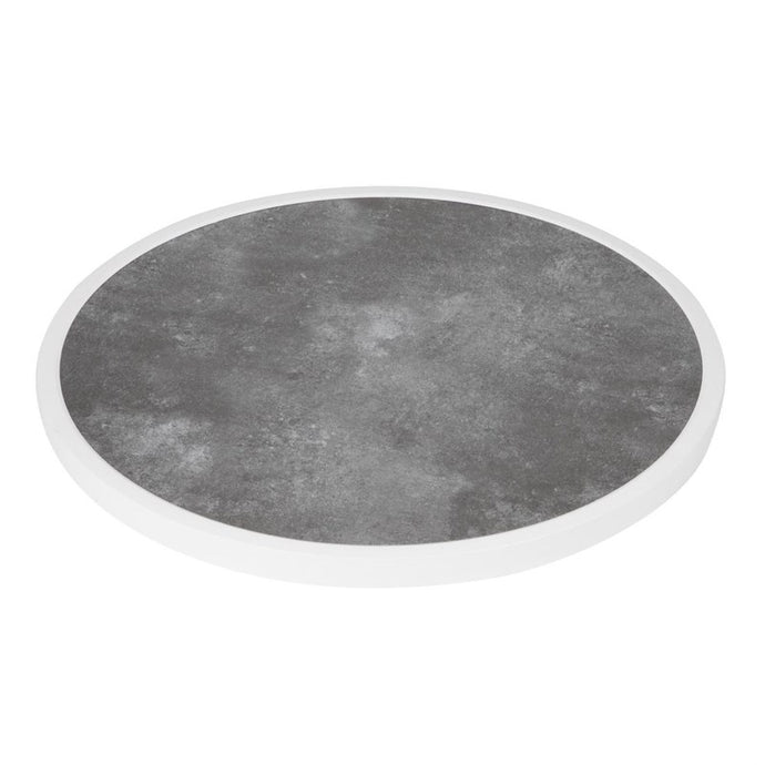 Bolero Rond Tafelblad Van Glasvezel, Donker Steeneffect, 580mm