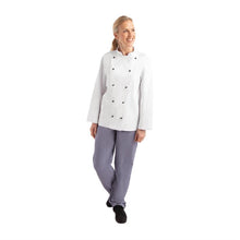 Afbeelding in Gallery-weergave laden, Whites Chicago unisex koksbuis lange mouw wit M