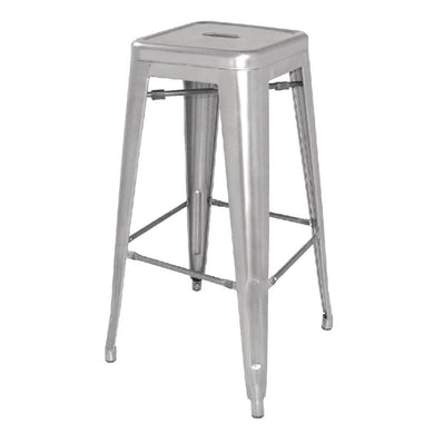 Bolero Bistro gegalvaniseerd stalen barkruk (4 stuks)