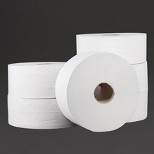 Afbeelding in Gallery-weergave laden, Jantex Jumbo 2-laags toiletpapier 300m rol (6 stuks)