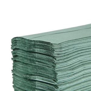 Jantex Z-gevouwen handdoeken 1-laags 250 vellen groen (12 stuks)