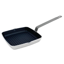 Afbeelding in Gallery-weergave laden, Vogue aluminium vierkante anti-aanbak teflon geribbelde grillpan 24cm