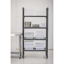 Afbeelding in Gallery-weergave laden, Cambro stelling 183cm hoog 4 schappen - 61cm diep - 91,5cm breed