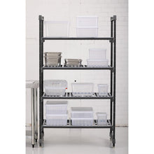 Afbeelding in Gallery-weergave laden, Cambro stelling 183cm hoog 4 schappen - 61cm diep - 107cm breed