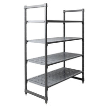 Afbeelding in Gallery-weergave laden, Cambro stelling 183cm hoog 4 schappen - 61cm diep - 137,5cm breed