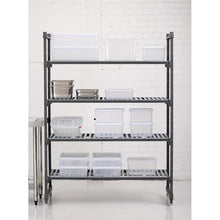 Afbeelding in Gallery-weergave laden, Cambro stelling 183cm hoog 4 schappen - 61cm diep - 137,5cm breed