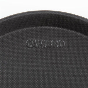 Cambro Camtread rond antislip glasvezel dienblad zwart 28cm
