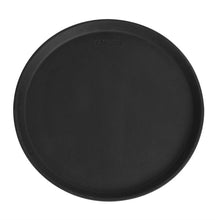 Afbeelding in Gallery-weergave laden, Cambro Camtread rond antislip glasvezel dienblad zwart 35,5cm