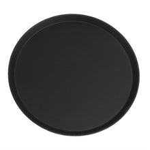Afbeelding in Gallery-weergave laden, Cambro Camtread rond antislip glasvezel dienblad zwart 40,5cm