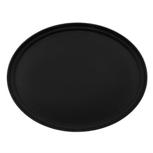 Afbeelding in Gallery-weergave laden, Cambro Camtread ovaal antislip glasvezel dienblad zwart 68,5x56cm
