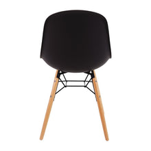 Afbeelding in Gallery-weergave laden, Bolero Arlo polypropyleen stoelen met houten poten grijs (2 stuks)