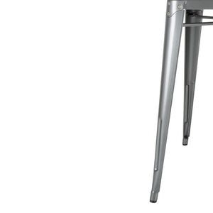Bolero Bistro vierkante tafel grijs 66cm