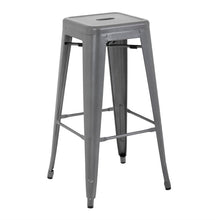Afbeelding in Gallery-weergave laden, Bolero Bistro stalen barkruk grijs (4 stuks)