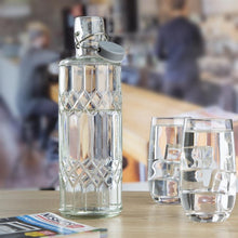 Afbeelding in Gallery-weergave laden, Olympia geo glazen waterfles met stop 1 liter (6 stuks)