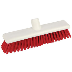 Jantex Hygiene zachte bezem 30cm rood