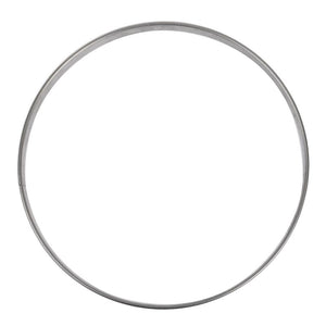 Matfer Bourgeat platte RVS taartring glad 28cm