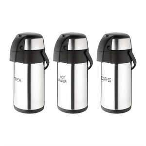 Olympia RVS pomp thermoskan Tea 3L