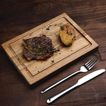 Afbeelding in Gallery-weergave laden, Olympia acaciahouten steakplank zonder inzet klein