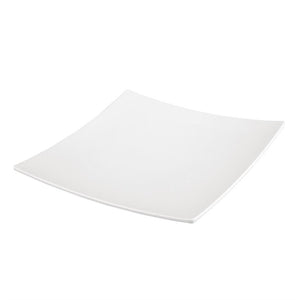 Olympia Kristallon gebogen vierkant melamine bord wit 31x31cm