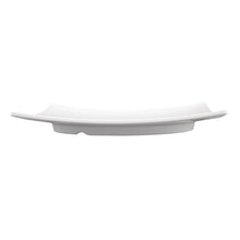 Afbeelding in Gallery-weergave laden, Olympia Kristallon gebogen vierkant melamine bord wit 31x31cm