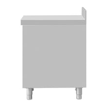 Afbeelding in Gallery-weergave laden, Vogue St/St Werkstation Met 4 Laden En Opstaande Rand Van 100 mm -900(H)X700(B)X500(D)Mm