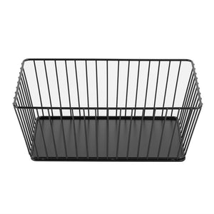 Olympia Draad Voedsel Display Dienblad Rechthoekig Zwart - 280x180x100mm
