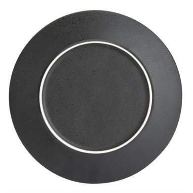 Olympia Fusion ronde borden 20,3cm zwart (6 stuks)