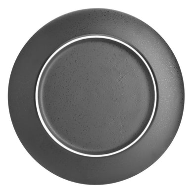 Olympia Fusion ronde borden 27cm zwart (4 stuks)