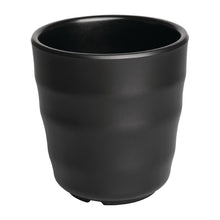 Afbeelding in Gallery-weergave laden, Kristallon Fusion melamine theebekers zwart 20cl (6 stuks)