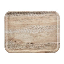 Afbeelding in Gallery-weergave laden, Cambro Madeira gelamineerd dienblad licht eiken 43cm
